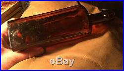 Rare Hop And Iron Bitters Utica NY Amber With Strong Puce Tint Handtooled