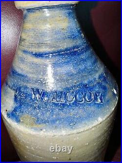 Rare L. W. McCoy Rockville, Ny Stoneware Beer Bottle