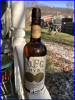 Rare Labeled Whiskey CROP OF 1892 O. F. C. RYE NY & KENTUCKY CO 3 Labels Handtool
