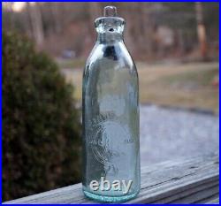 Rare MATTHEWS PATENT Gravitating Stopper Soda Water Bottle G. JONES FONDA NY