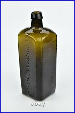 Rare Mold Stoddard N H Dr. Townsends Sarsaparilla NY Bottle Wide Corner Panels