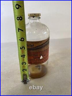 Rare Monogram Motor Oil SAE No. 2OW Vintage Bottle Pennsylvania New York 14C26