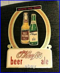 Rare O'keefe's Beer & Ale Floating Bottle Sign Okeefe Brg Canada Buffalo Ny Imp