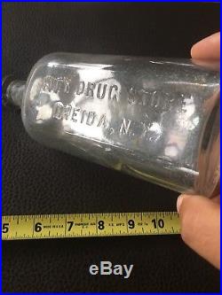 Rare Oneida NY Antique City Drug Store Medicine Bottle Apothecary