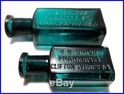 Rare! Only Known Examples N. B Briggs Pharmacist Bottle Clifton Springs, N. Y Mint
