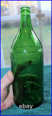 Rare Original Anderson Beverage Green Bottle Rochester, New York Nice