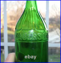 Rare Original Anderson Beverage Green Bottle Rochester, New York Nice