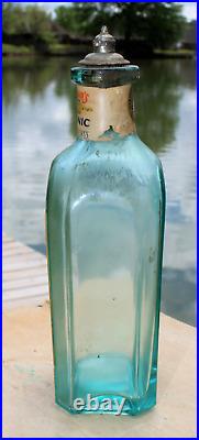 Rare Original Blue Dr. Hobson's Hair Tonic 6 Oz Bottle New York, St Louis