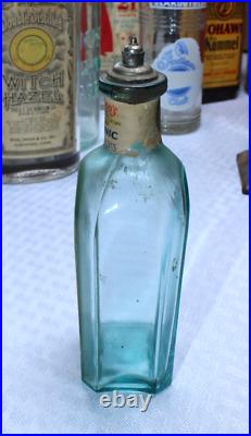 Rare Original Blue Dr. Hobson's Hair Tonic 6 Oz Bottle New York, St Louis