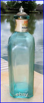 Rare Original Blue Dr. Hobson's Hair Tonic 6 Oz Bottle New York, St Louis