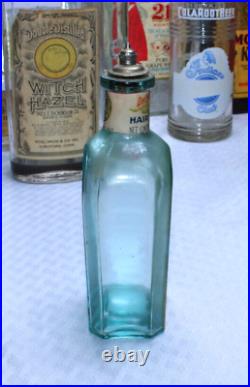 Rare Original Blue Dr. Hobson's Hair Tonic 6 Oz Bottle New York, St Louis
