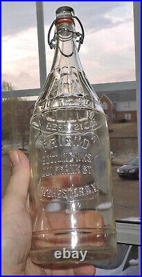 Rare Original Friend Bottling Works 30 Oz Bottle Rochester, N. Y. Mint