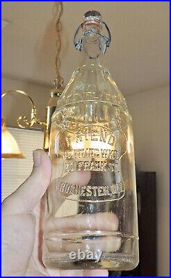 Rare Original Friend Bottling Works 30 Oz Bottle Rochester, N. Y. Mint