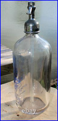 Rare Original New York Seltzer Water Bottle Detroit, Mich. Nice