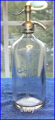 Rare Original New York Seltzer Water Bottle Detroit, Mich. Nice