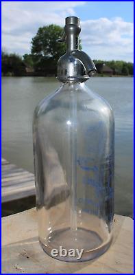 Rare Original New York Seltzer Water Bottle Detroit, Mich. Nice