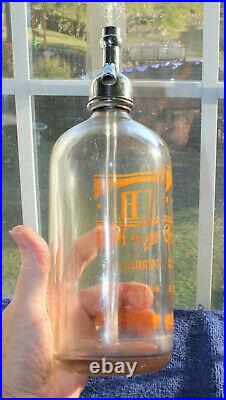Rare Original Orange Kist Seltzer Bottle Binghamton, New York Nice
