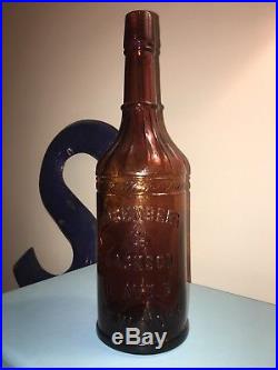 Rare Rosenberg & Jackson Whiskey Bottle New York 1800's Antique Bourbon Scotch