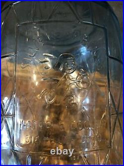 Rare Silver Springs Water & Cooler NY Embossed 5 Gallon Glass Water Bottle Clean