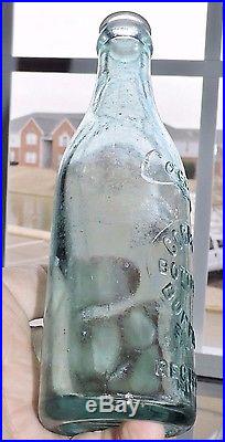 Rare Straight Side Blue Coca Cola Bottle Buffalo, New York Nice