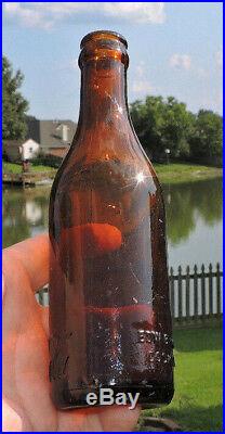 Rare Straight Side Coca Cola Amber Bottle Goshen, New York Porter's R