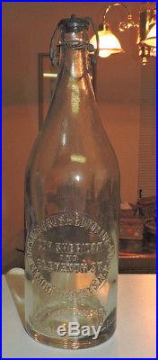 Rare Straight Side Orange Crush 1 Pint 12 Oz Bottle Elmria, New York Nice