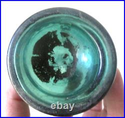 Rare Teal Colored Iron Pontil Soda Southwick & Tupper New York 1850's Era L@@k