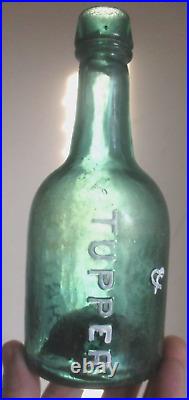 Rare Teal Colored Iron Pontil Soda Southwick & Tupper New York 1850's Era L@@k