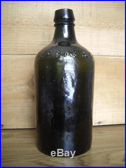 Rare Top Shelf Clarke & Co New York Spring Mineral Water Bottle Iron Pontil Ny