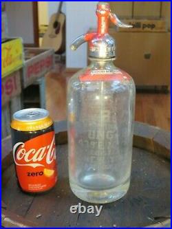 Rare Ungar NEw York Vintage Seltzer Bottle 1960 Bridge Bottling Top