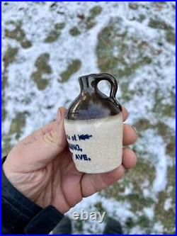 Rare Unlisted Miniature Liquor Jug, Walter Hemming, 168 Leroy Ave, Buffalo NY