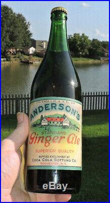 Rare Unopened Coca Cola Anderson's Ginger Ale Rochester, New York Mint