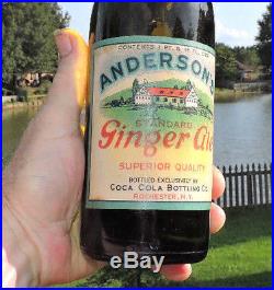 Rare Unopened Coca Cola Anderson's Ginger Ale Rochester, New York Mint