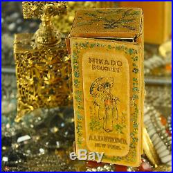 Rare Vantine's Antique Mikado Bouquet A. A. VANTINE New York Perfume Bottle + BOX