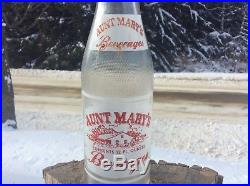 Rare Vintage Acl Soda Bottle Aunt Marys Beverages Rochester Ny Neat Cabin Pic