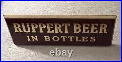 Rare Vintage RUPPERT BEER In Bottles REVERSE PAINT On GLASS ROG Bar Sign, NYC