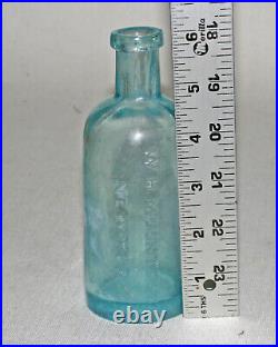 Rare W. H. MOUNTFORT, NEW YORK Collodion Chemical Bottle c1857 Crystal Varnish