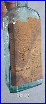 Rare late 1860s Crude Neutalgia King Walker A I Mathews Buffalo NY Mint Label