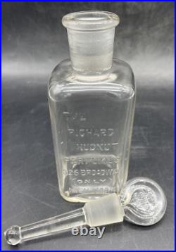 Richard Hudnut Perfumer New York, Very Early Bottle & Glass Stopper