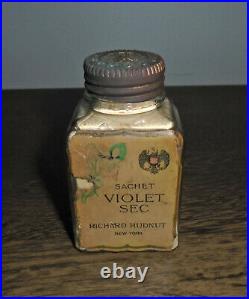 Richard Hudnut Sachet Violet Sec Antique Bottle New York