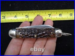 Robeson Shuredge 642214 Bone Scout Knife Scout Shield 1915-1939 EXLN'T + COND