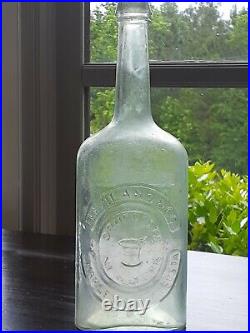 SCARCE Antique HAVILAND & Co DRUGGISTS NY Charleston & Augusta MEDICINE BOTTLE