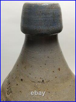 SCARCE EARLY 1860s John Lynch Stoneware Beer Bottle Rochester, New York Pottery