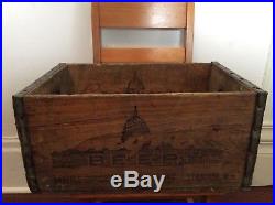 SCARCE! Haberle Congress Brewing Co. Syracuse, N. Y. Advertising Wood Crate Box