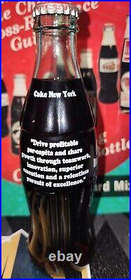 SPECIAL Coca-Cola commemorative bottle 1996 NEW YORK DRIVE PROFITABLE PERCAPITA