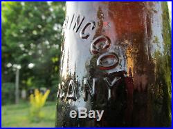 STAR SPRING 5 Pt STAR SARATOGA NY 1870s Mineral Water Bottle CRUDE GEM