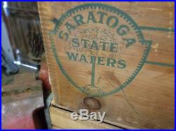 Saratoga Springs New York NY mineral water bottle shipping crate bridgeport CT