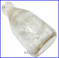 Scarce Antique C. L. Carr One Quart Embossed Glass Milk Bottle Little Valley, NY
