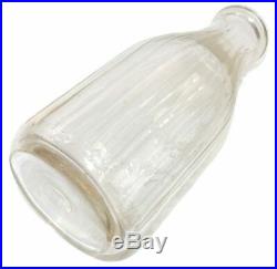 Scarce Antique C. L. Carr One Quart Embossed Glass Milk Bottle Little Valley, NY