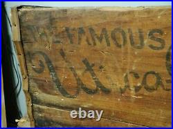 Scarce Utica Club Beer Wood Bottle Case Crate Box West End Brewing Co New York
